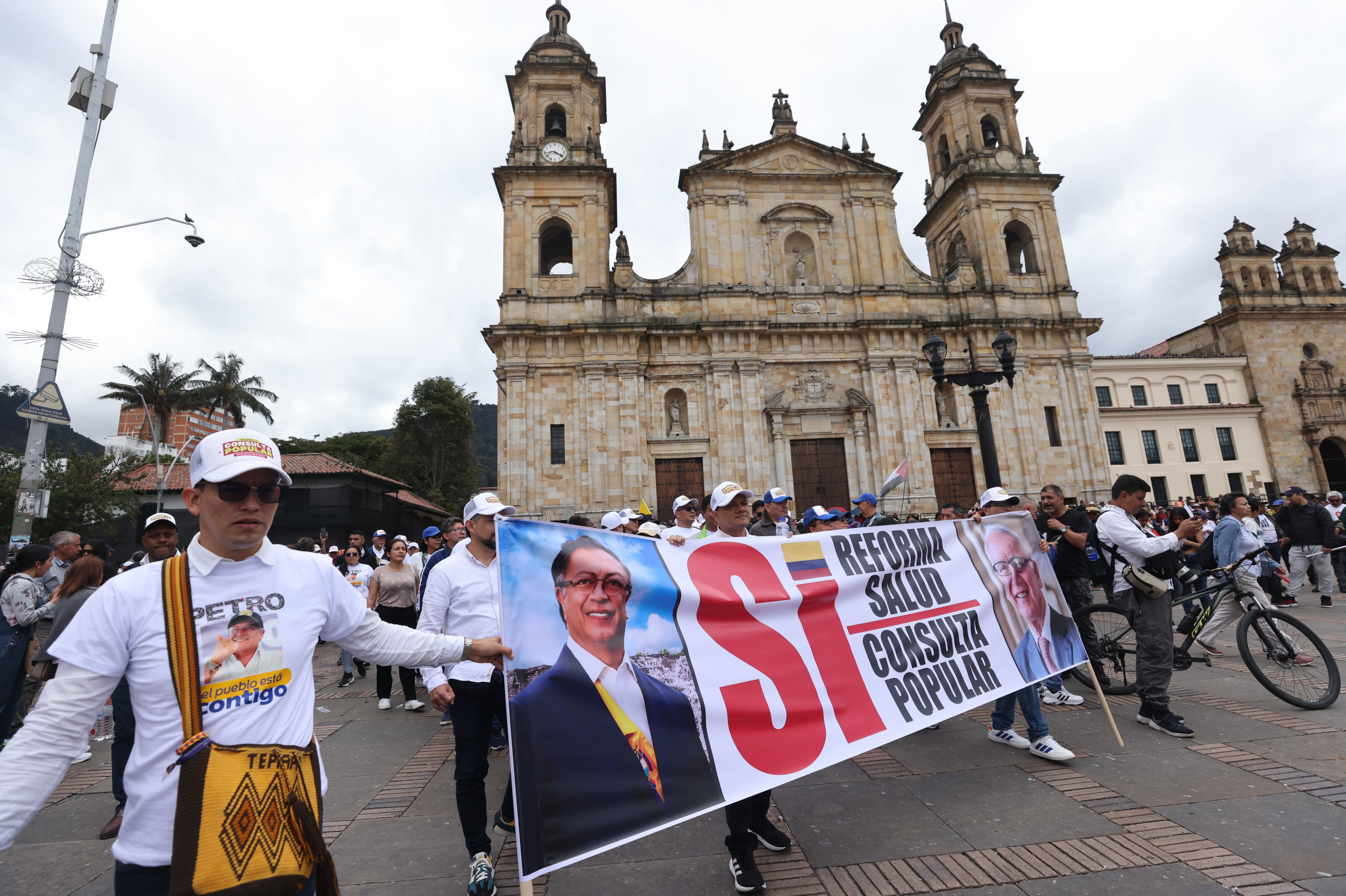 Marchas primero de mayo en Bogotá, Plaza de Bolívar