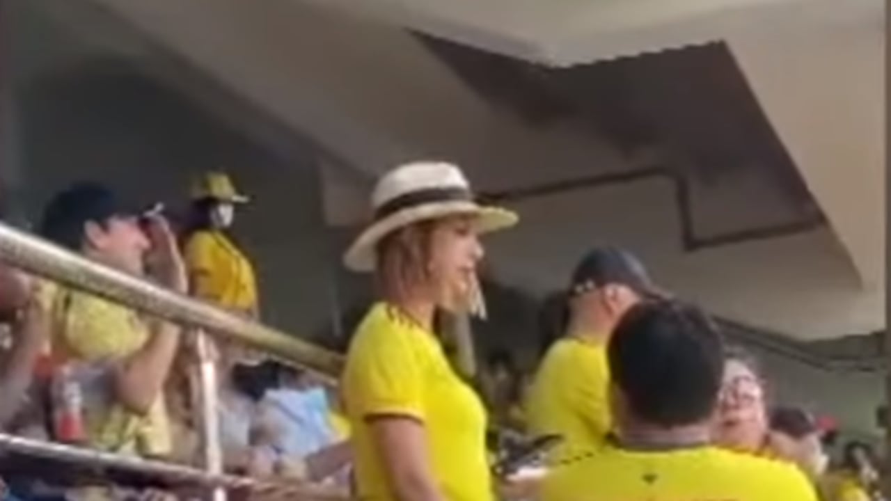 Jennifer Arias en el partido Colombia vs. Ecuador.