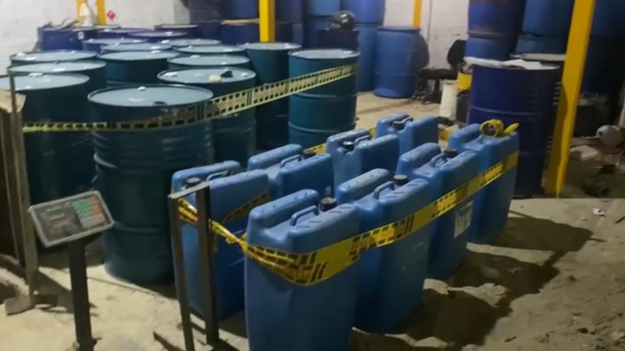 Caen 11 toneladas de químicos para la producción de cocaína en el país