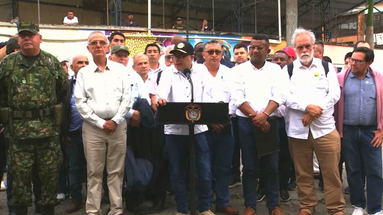 Presidente Gustavo Petro tras un consejo de seguridad en Nariño