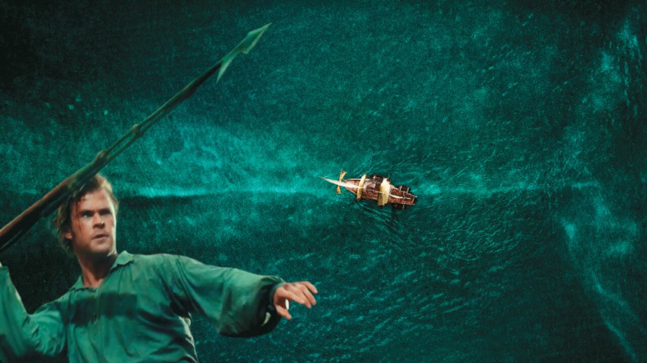 La película narra la tragedia del barco ballenero Essex.