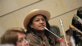 Aida Quilcué, candidata vicepresidencial de Iván Cepeda.
