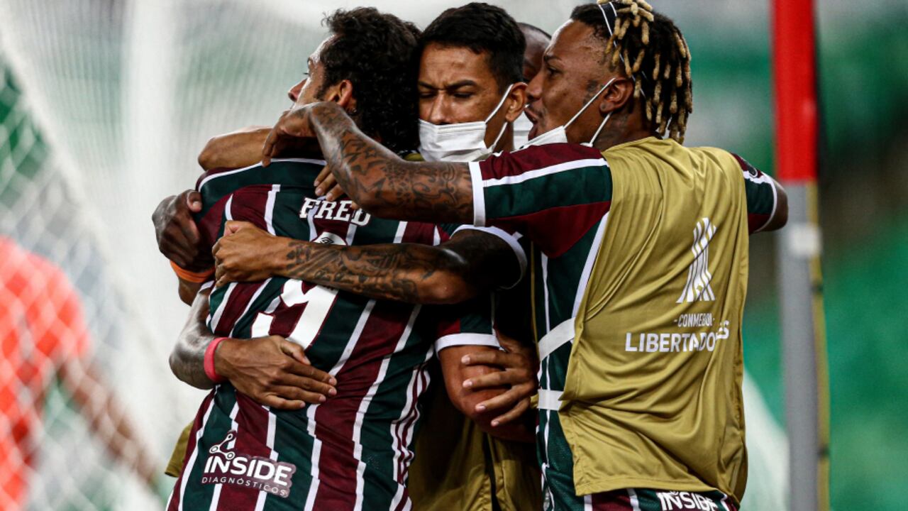 Fluminense en el juego ante River Plate por Copa Libertadores
