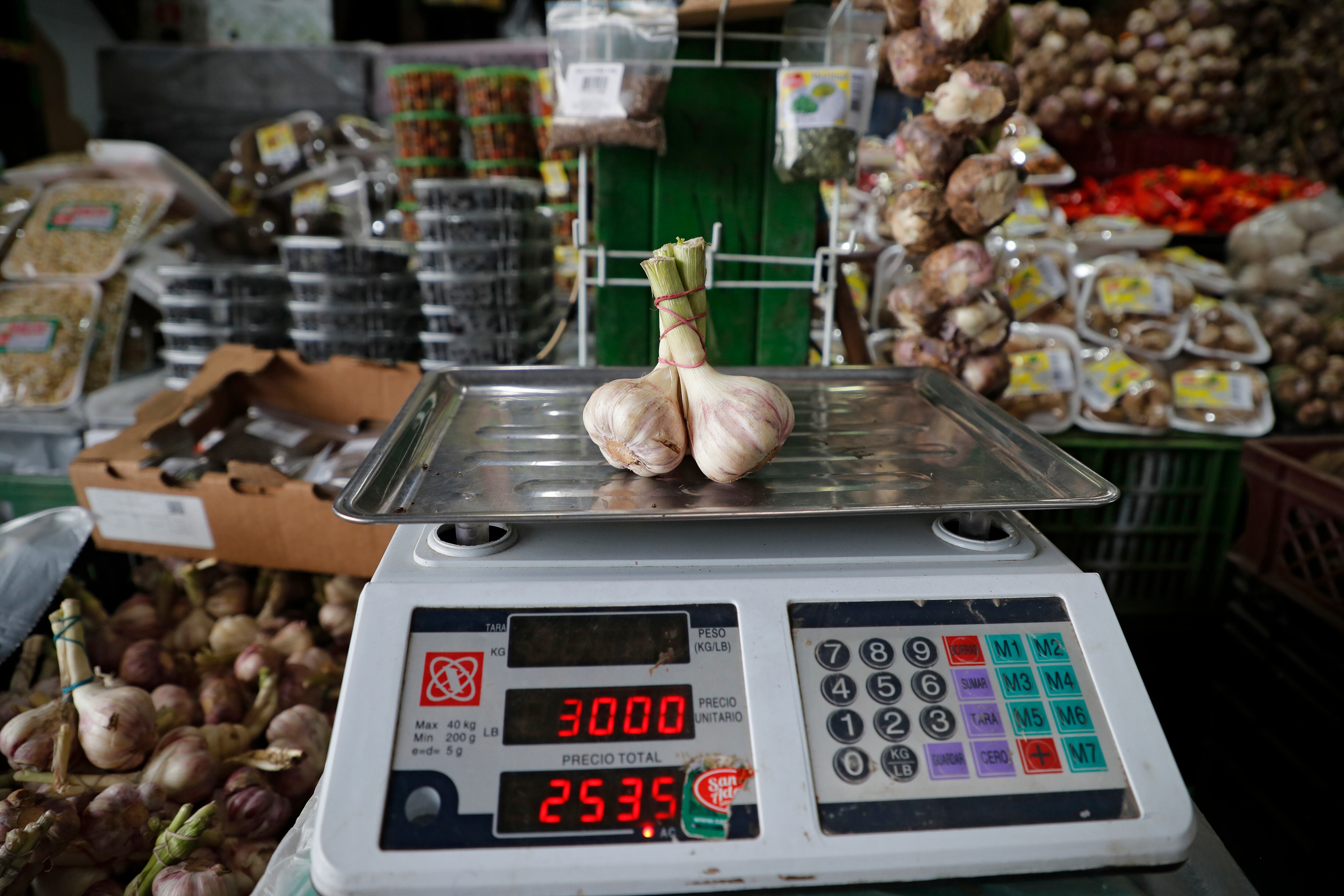 Báscula en plaza de mercado