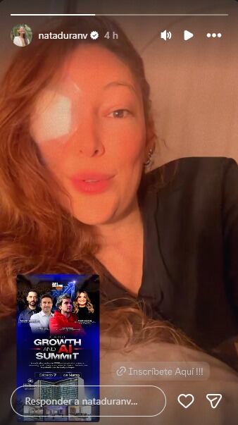 Natalia Durán compartió tema de salud que sufrió.