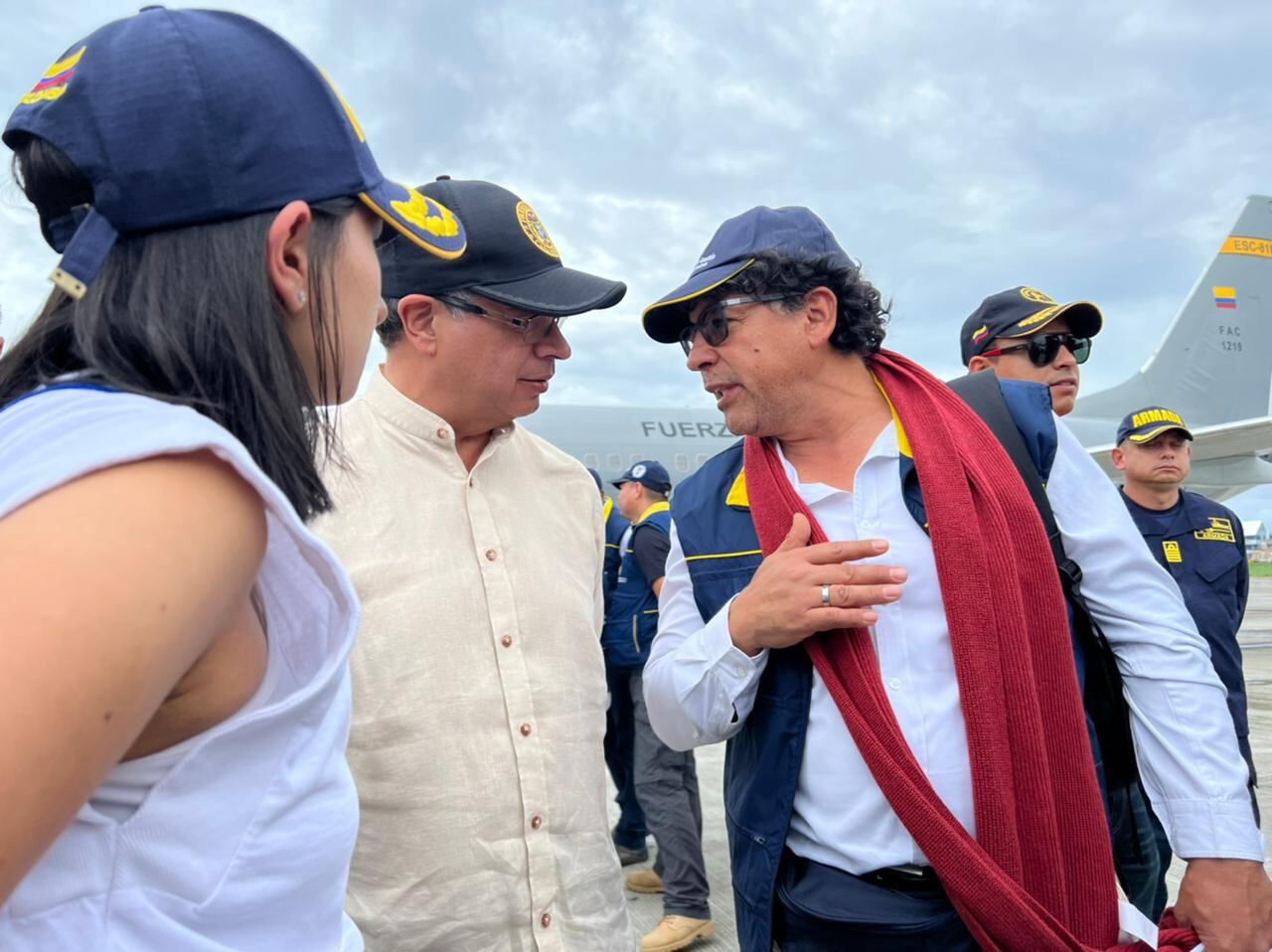 El presidente Gustavo Petro viajó a San Andrés para atender personalmente la situación, tras el paso del huracán Julia. 9 de octubre 2022.