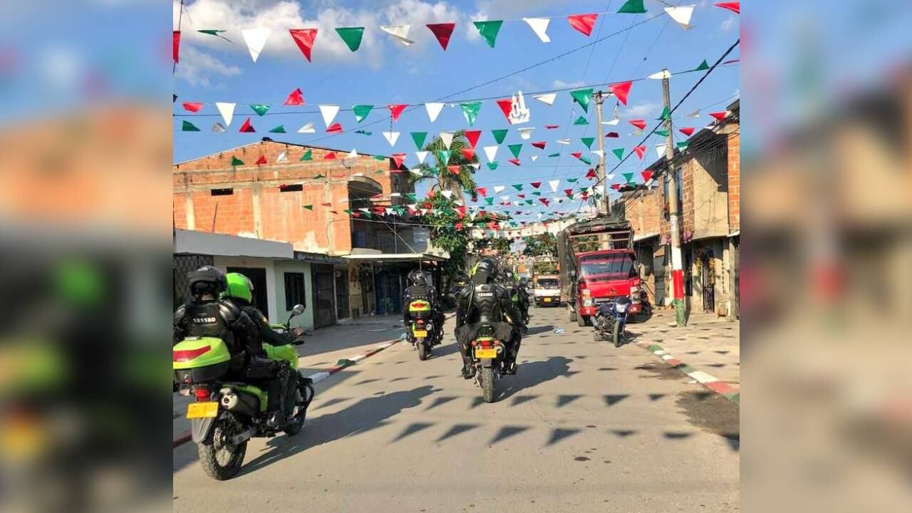 Policía adelanta operativos de seguridad, antes de la llegada de la minga indígena a Cali. Foto de contexto Twitter @policiaCali.