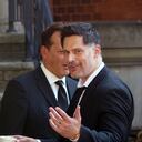 JERSEY CITY, NEW JERSEY - JUNE 01: Joe Manganiello is seen on the set of "Nonnas" on June 1, 2023 in Jersey City, New Jersey. (Photo by Bobby Bank/GC Images)