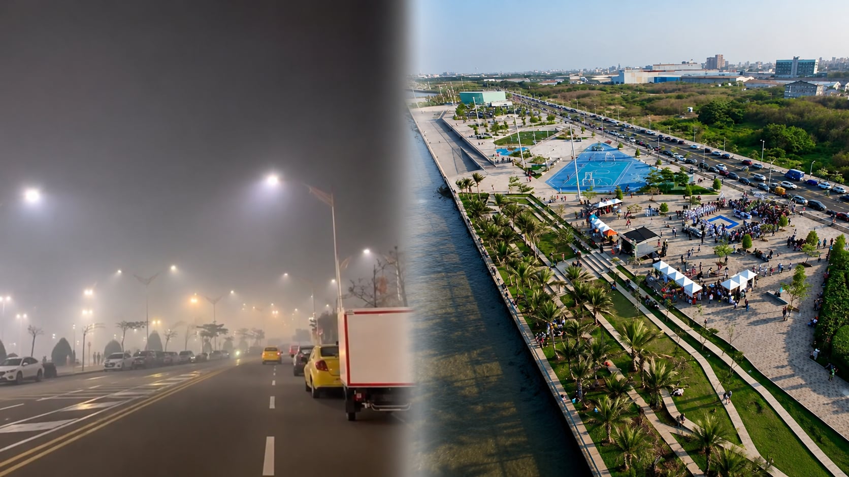 Humo en el Gran Malecón generó malestar entre la comunidad.