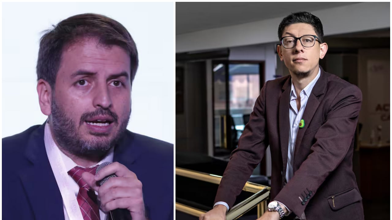 Andrés Forero, congresista, y Daniel Rojas, ministro de Educación