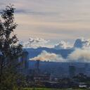 Incendio forestal al sur de Bogotá.