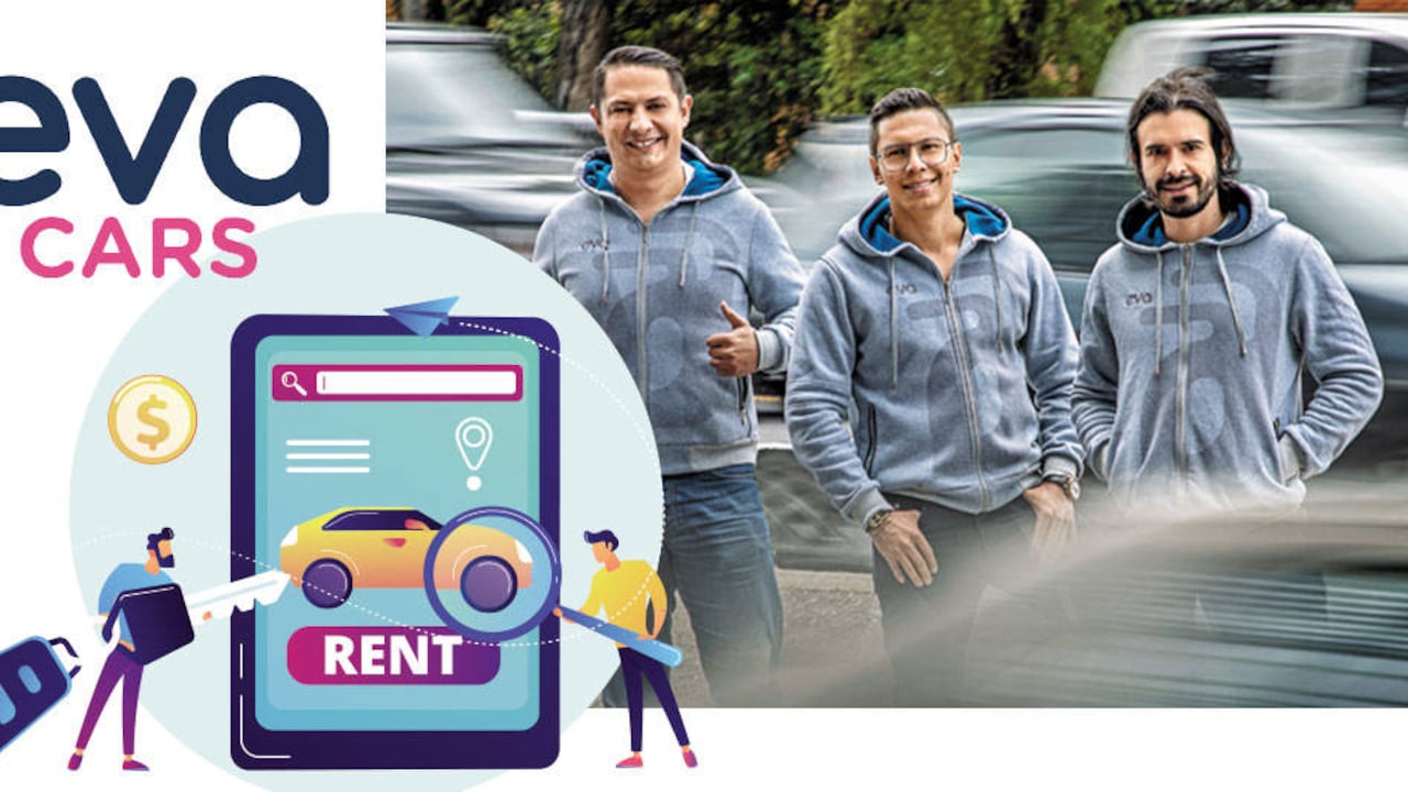 Óscar Garnica, Stephan Trujillo y Martin Zapata fundaron Eva Cars.