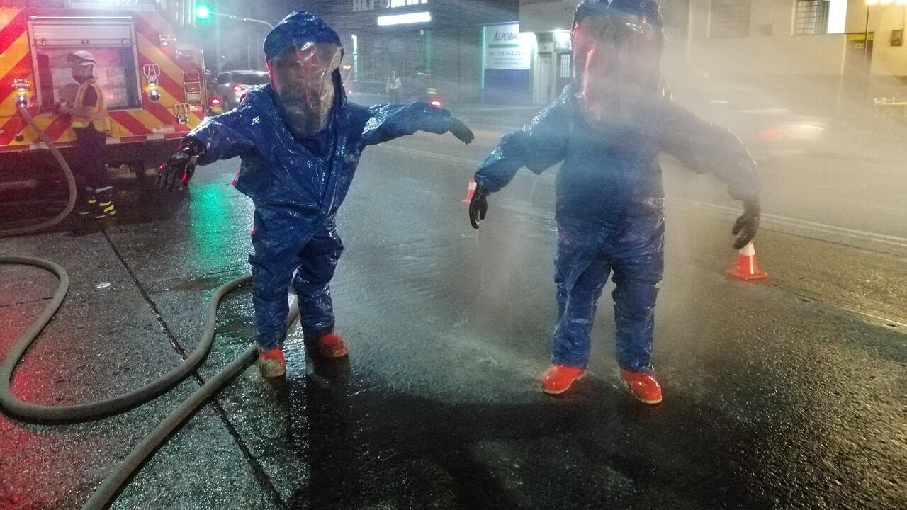 Integrantes del Cuerpo de Bomberos controlaron la situación