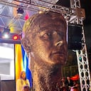 Monumento en homenaje a Miguel Uribe Turbay.