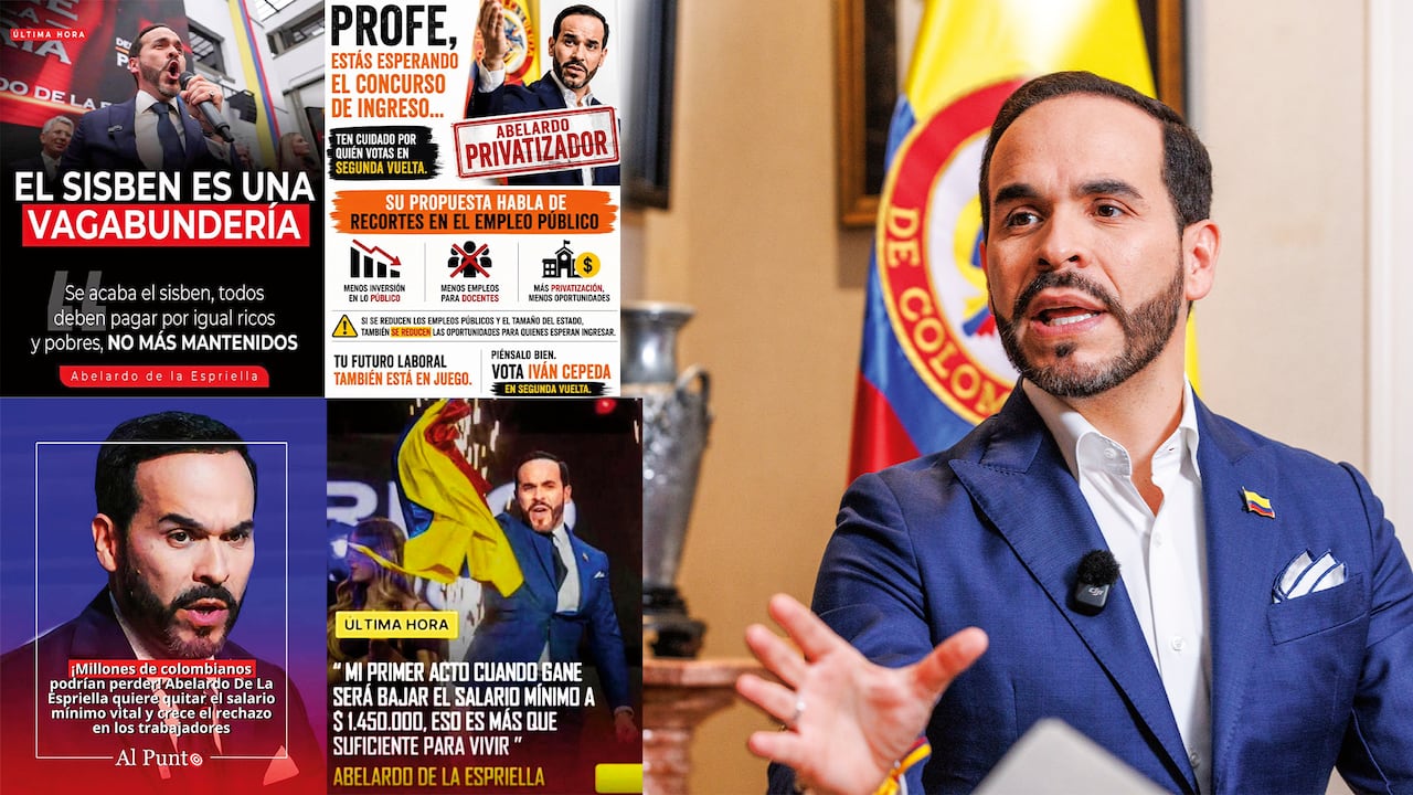 En redes sociales abundan las noticias falsas contra Abelardo de la Espriella.