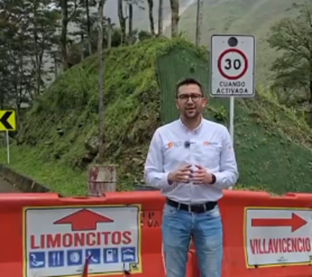 Ingeniero César Leonardo Caicedo, coordinador de Seguridad Vial de Coviandina.