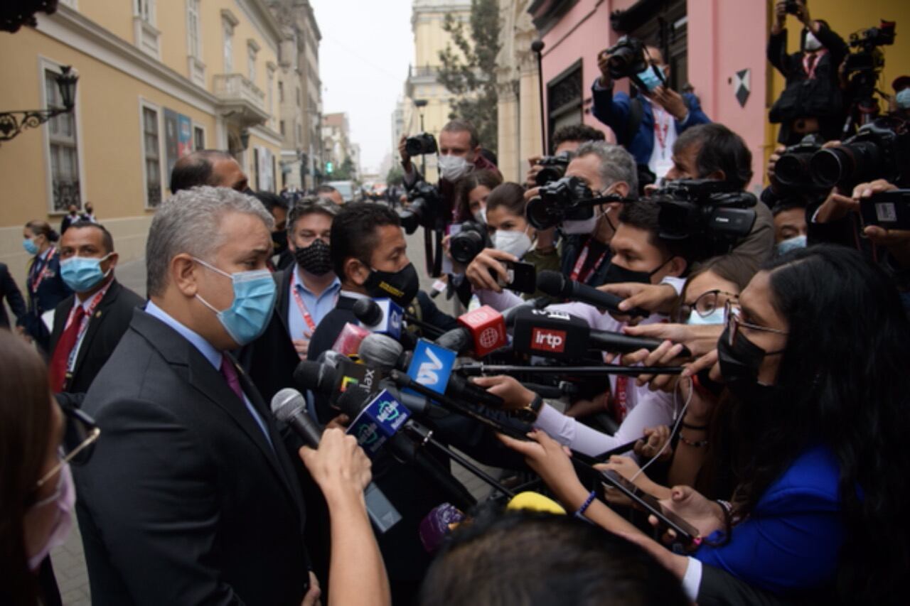 Iván Duque presidente de Colombia en Perú