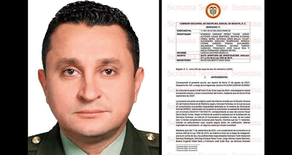 El coronel Óscar Dávila murió el 9 de junio de 2023. Medicina Legal calificó el hecho como un suicidio. Sin embargo, a ese dictamen entraron personas sin autorización.