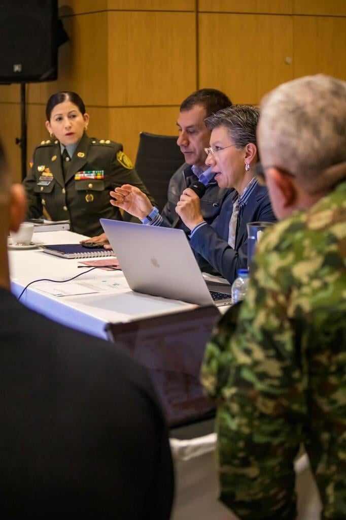 Alcaldesa Claudia López lideró el consejo de seguridad.
