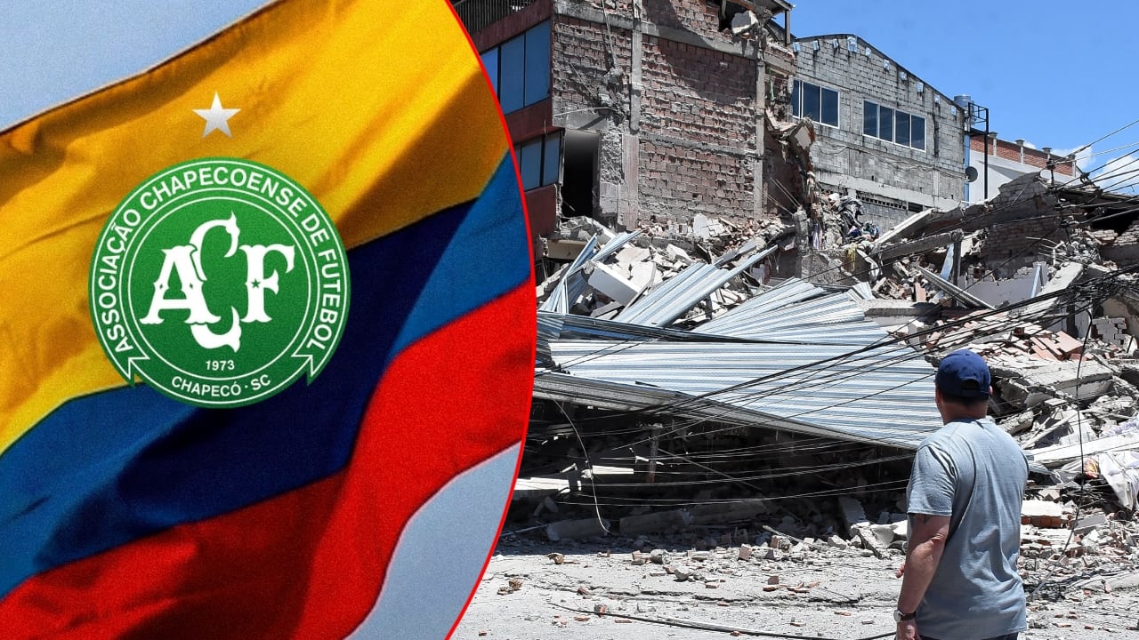 Chapecoense lanza un mensaje de solidaridad por el terremoto en Colombia