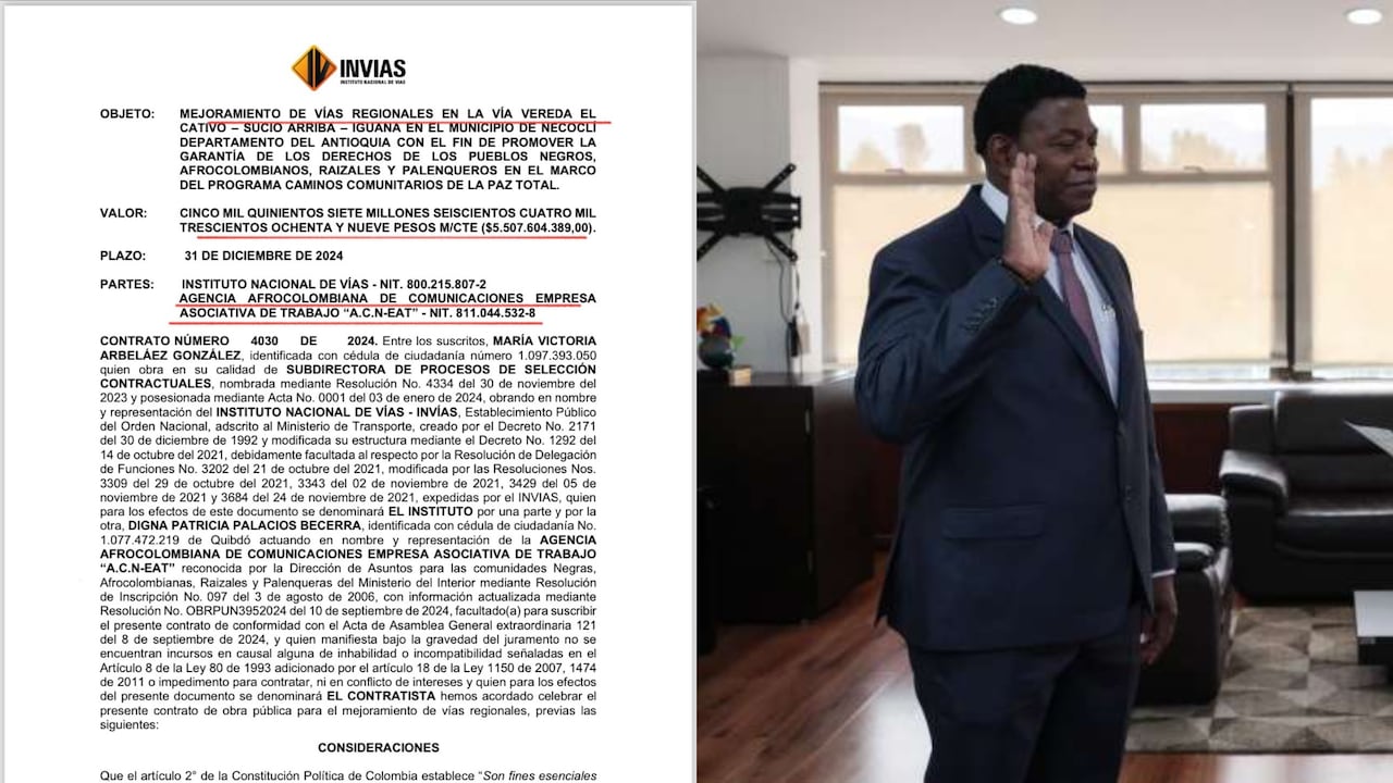 Invías contrató con empresa en la que el viceministro del Deporte aparece en la junta directiva.