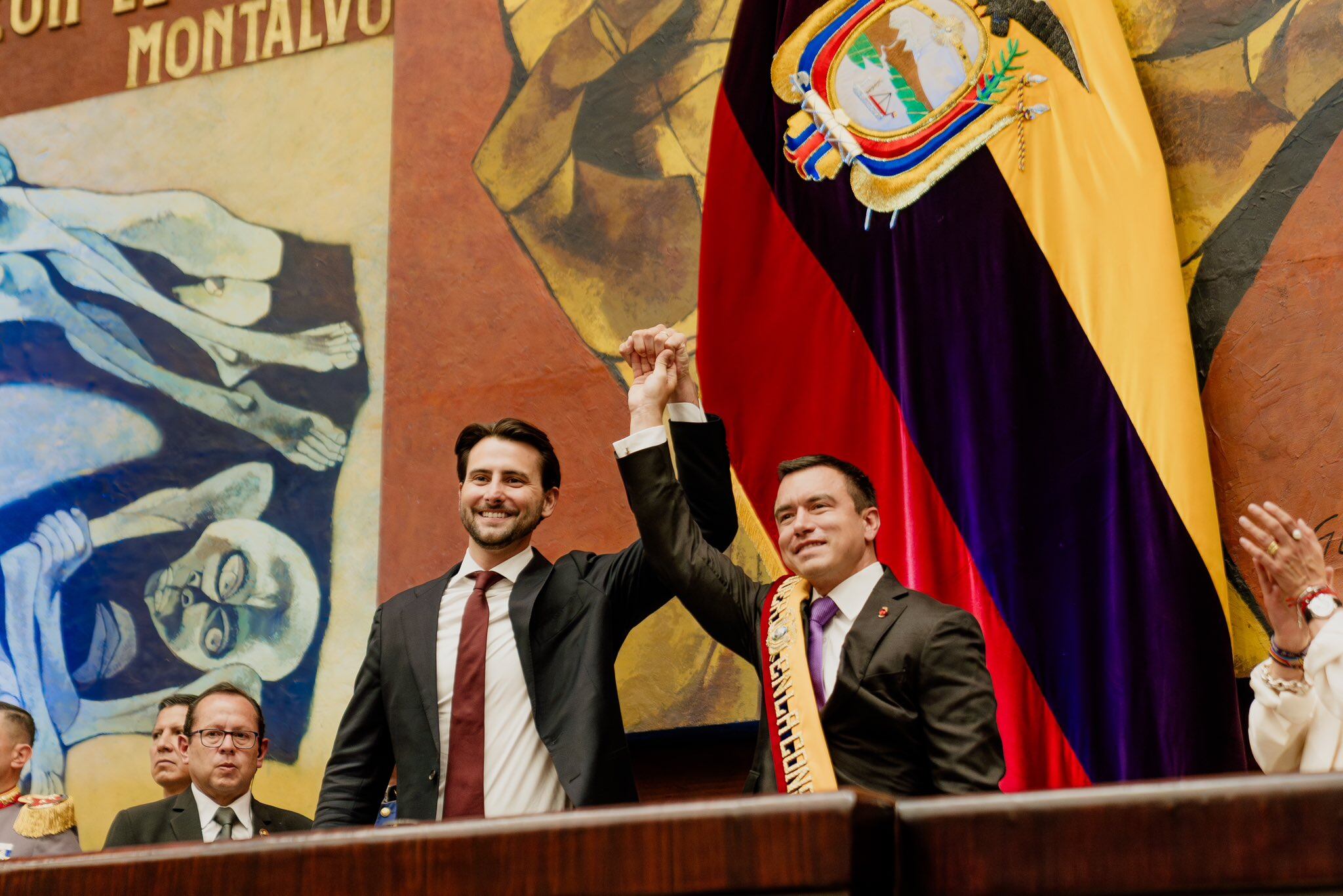 Daniel Noboa como presidente de Ecuador