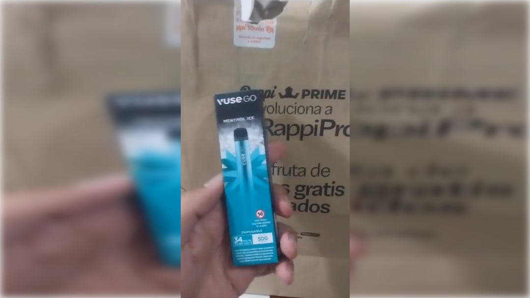 Vapeadores vienen como "regalo" en los pedidos hechos por Rappi-Turbo.