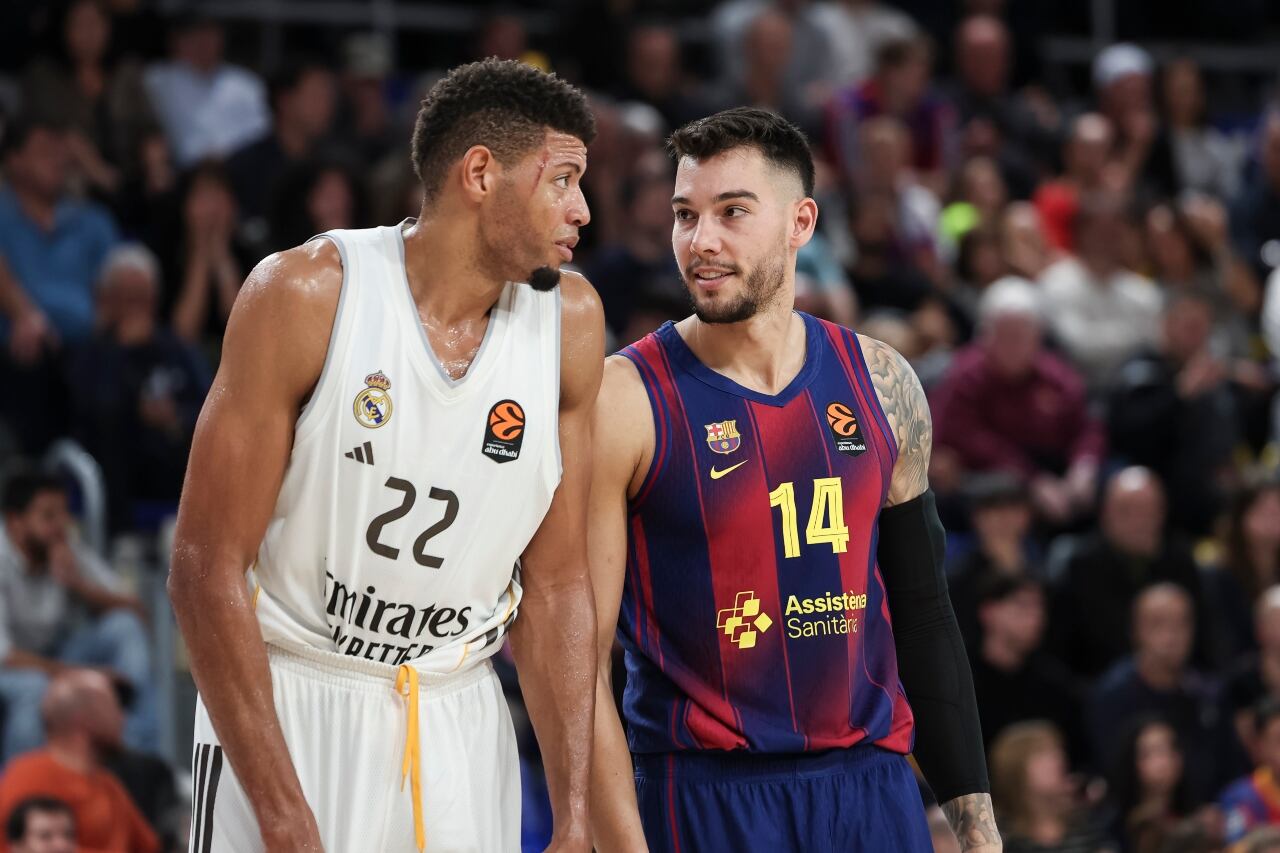 Real Madrid vs. Barcelona en la liga española de baloncesto