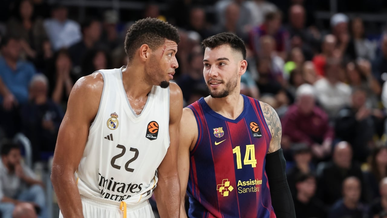 Real Madrid vs. Barcelona en la liga española de baloncesto
