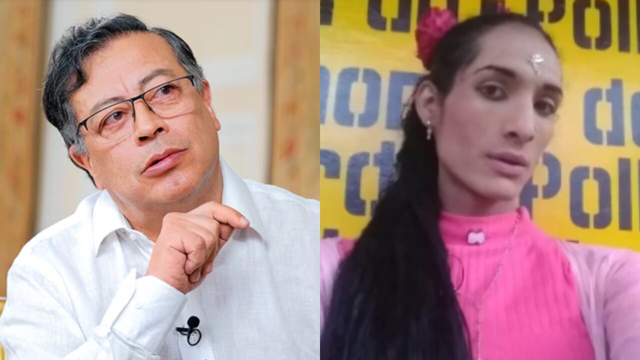 El presidente Gustavo Petro y Sara Millerey.