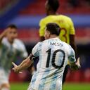 Lionel Messi contra la Selección Colombia