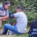 El hombre fue atendido por miembros del Comité Internacional de la Cruz Roja (CICR).