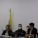 Jhonier Leal en la audiencia de imputación de cargos ante la Fiscalía