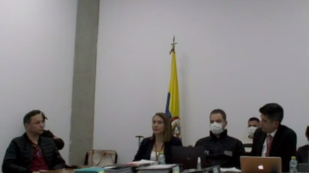 Jhonier Leal en la audiencia de imputación de cargos ante la Fiscalía