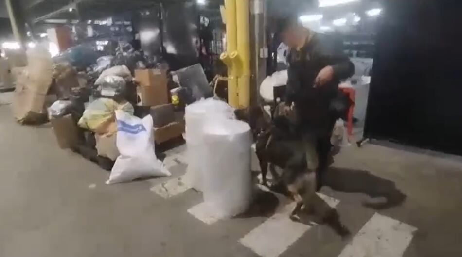 Sitio donde hallaron los estupefacientes en Medellín.
