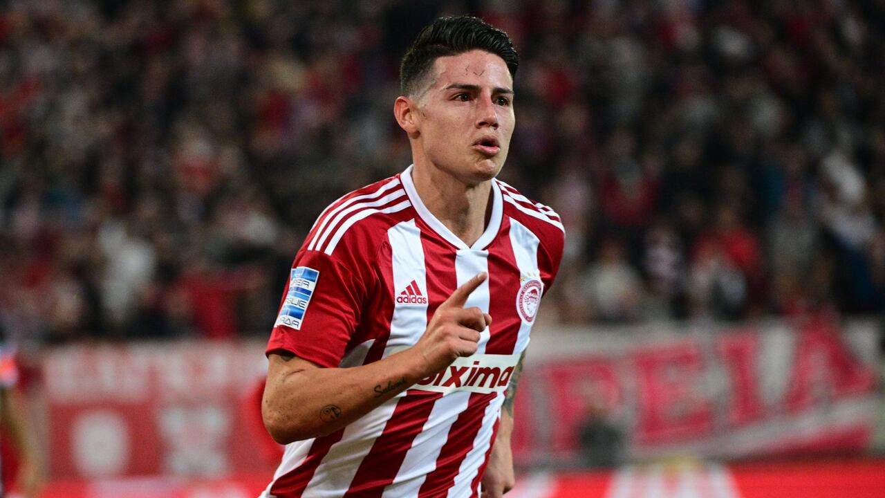 James Rodríguez perdió protagonismo en el Olympiacos.
