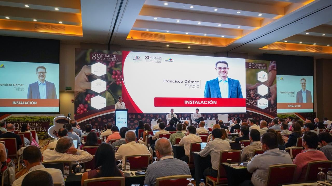 Franciso Gómez, presidente de Colcafé y de la junta directiva de Asoexport en la inauguración del Congreso Asoexport.