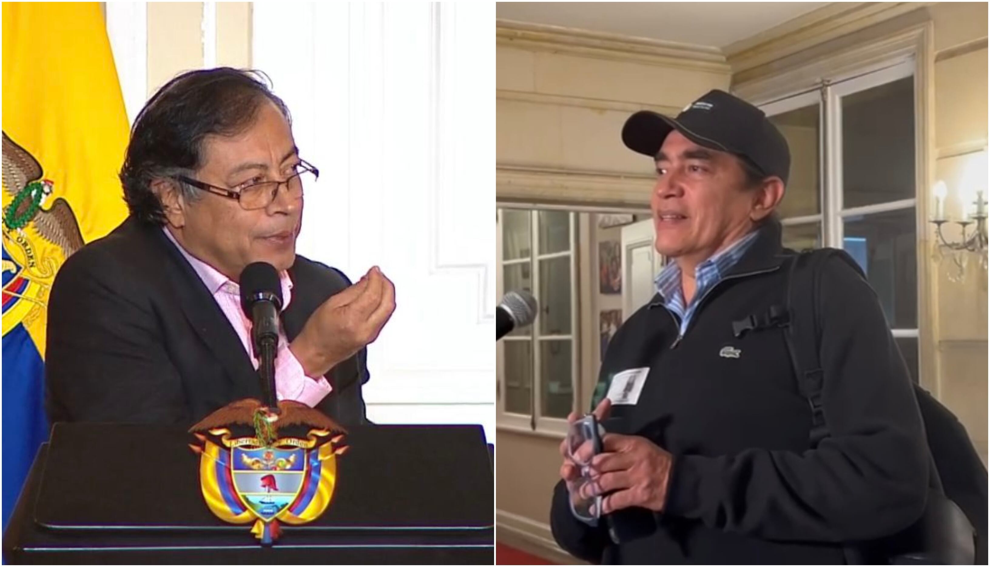 Presidente Gustavo Petro y Gustavo Bolívar