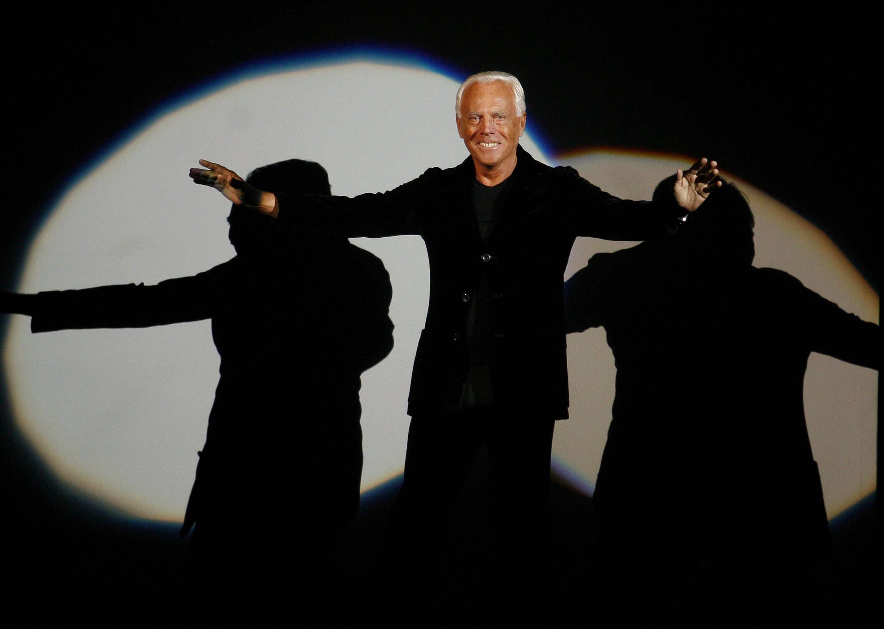 El diseñador Giorgio Armani