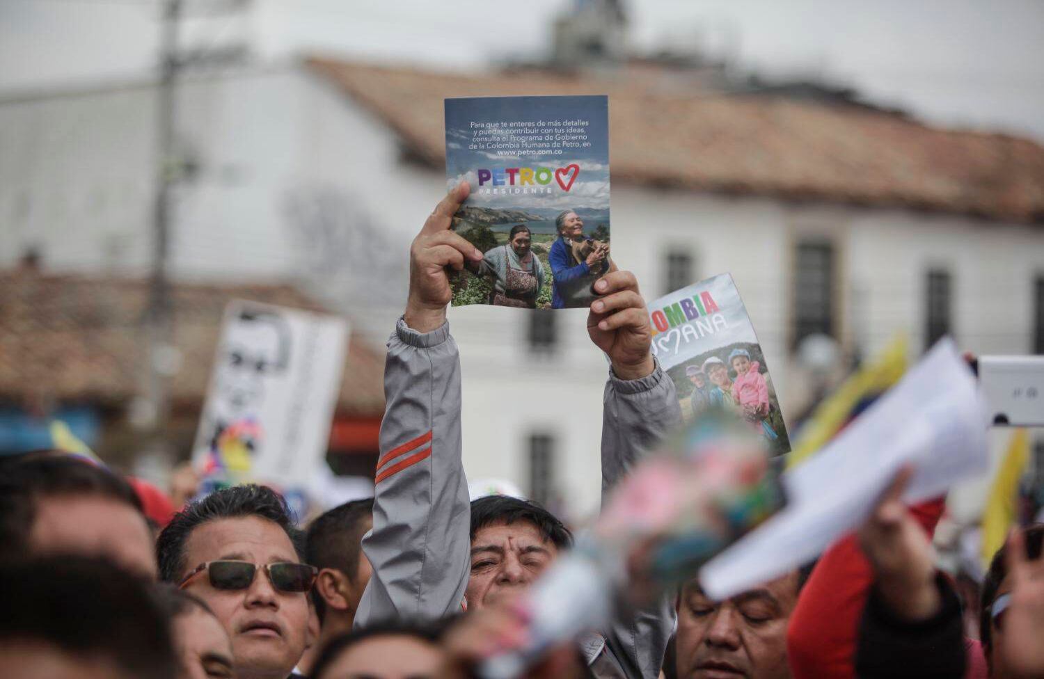 Fueron centenares de personas las que estuvieron en la plaza de Soacha. Foto: Diana Rey Melo