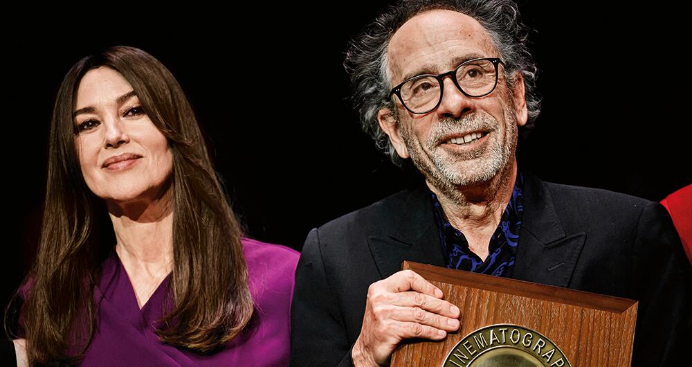 Monica Bellucci y Tim Burton