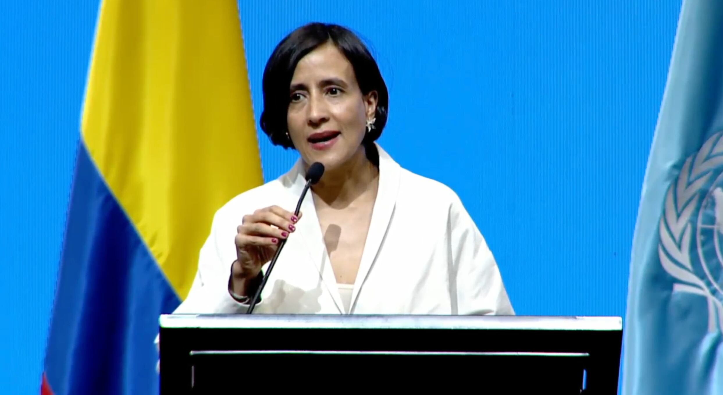 Susana Muhamad, ministra de Ambiente y presidenta de la COP16.