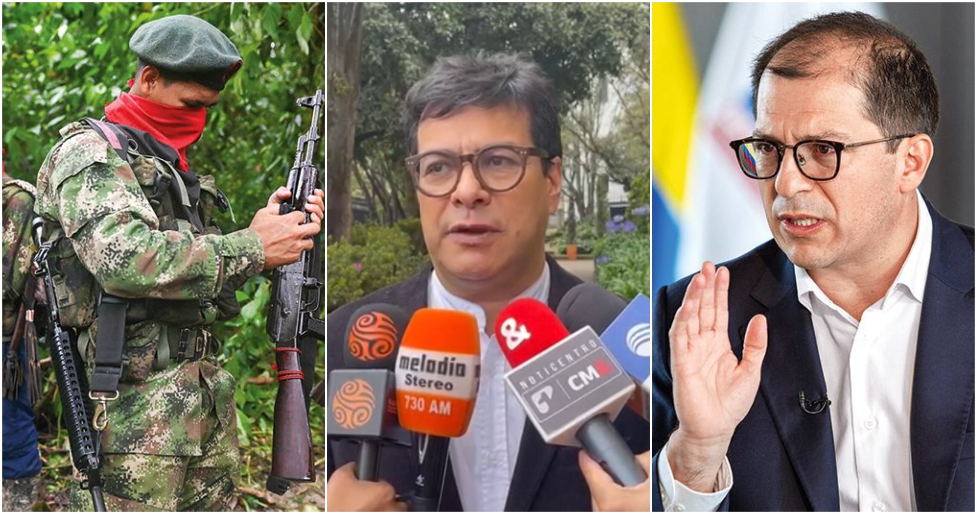 ELN, comisionado de Paz Danilo Rueda y el fiscal General Francisco Barbosa