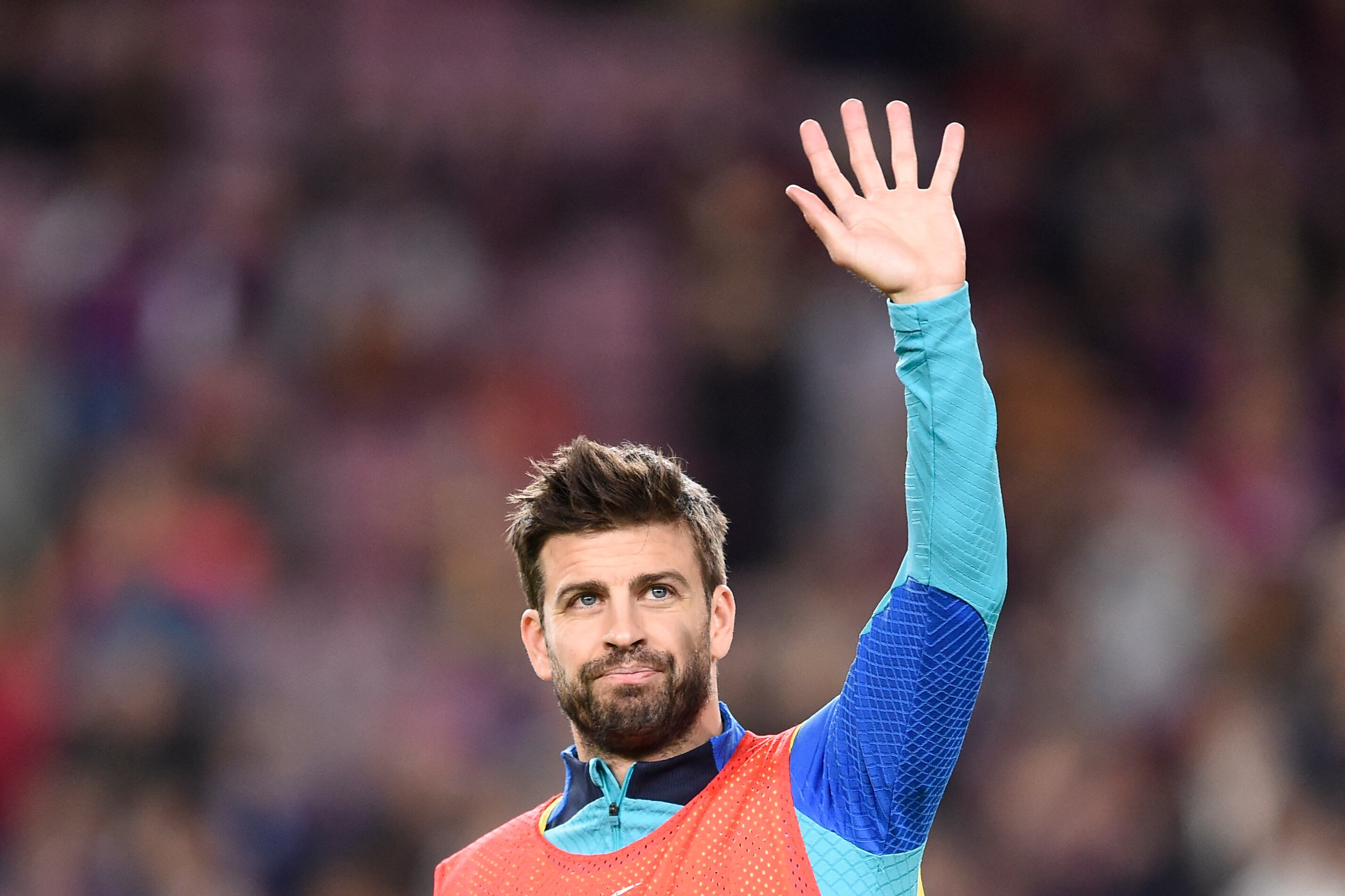Gerard Piqué se despide este sábado del fútbol profesional. (Photo by Josep LAGO / AFP)