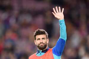 Gerard Piqué se despide este sábado del fútbol profesional. (Photo by Josep LAGO / AFP)