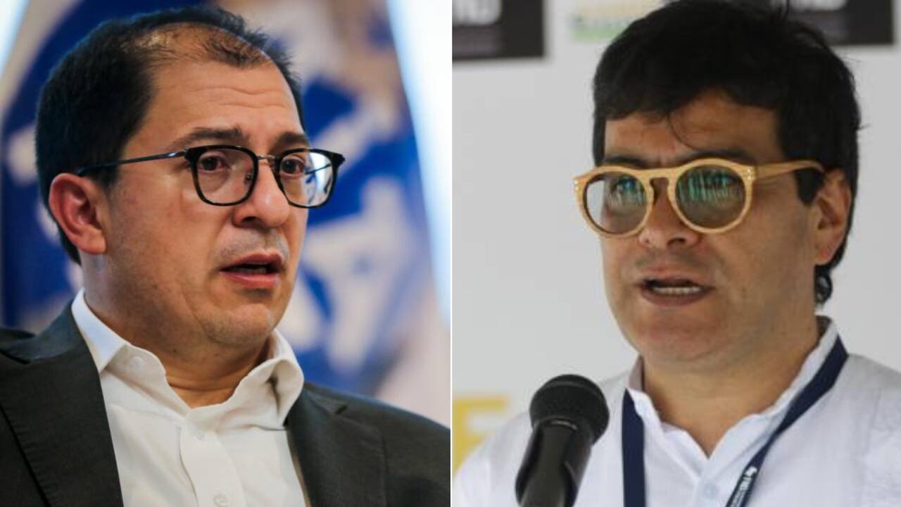 El Fiscal Francisco Barbosa y el comisionado de Paz, Danilo Rueda.