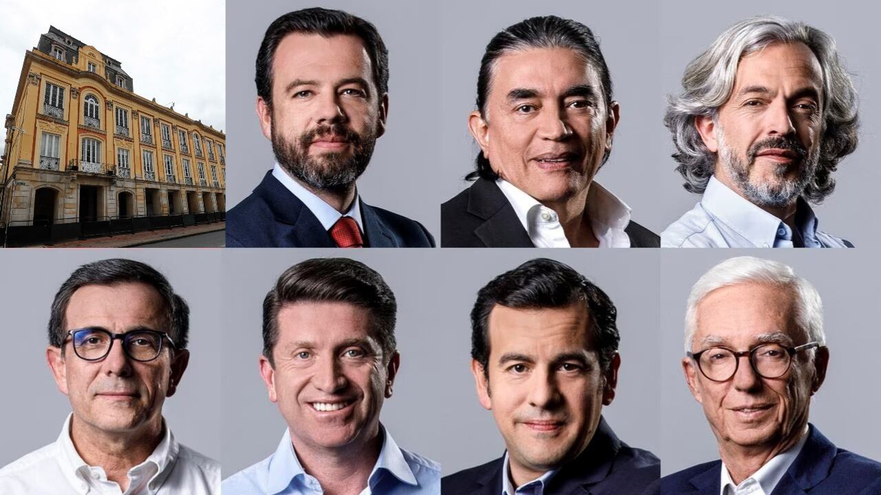 Carlos Fernando Galán, Gustavo Bolívar, Juan Daniel Oviedo, Jorge Luis Vargas, Diego Molano, Rodrigo Lara y Jorge Enrique Robledo | Foto: Juan Carlos Sierra