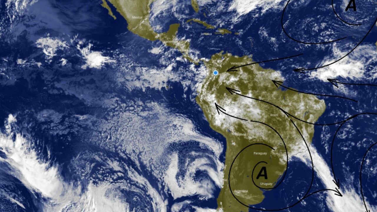 Imagen compartida por el meteorólogo Max Henríquez