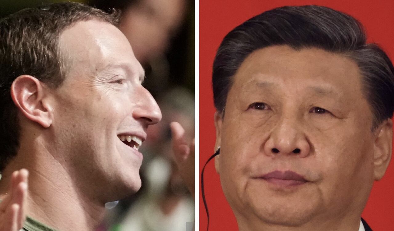 Mark Zuckerberg, CEO de Meta y Xi Jinping, presidente de China