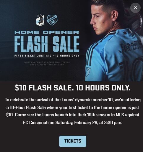 Anuncio de Minnesota United.